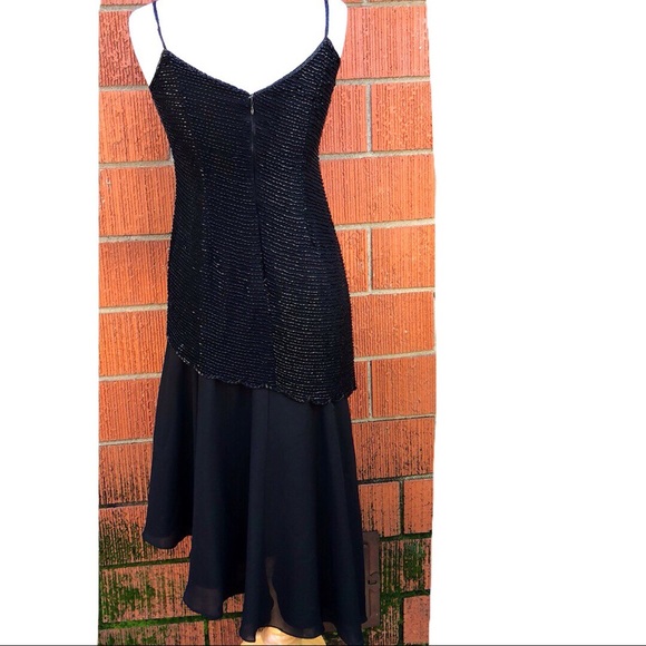 Stenay Size 4 Vintage Beaded Asymmetric Dress. - Picture 3 of 8